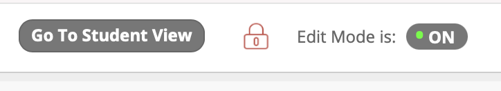Student View button next to closed lock icon